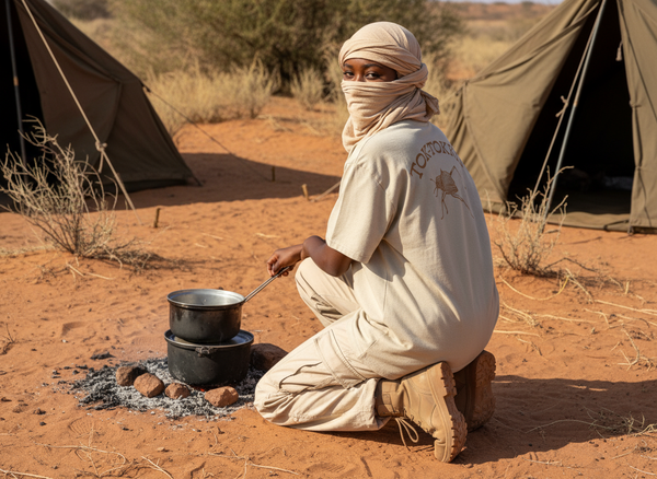 Tok-Tokkie, Namibia-Themen-Übergröße, verblasstes T-Shirt