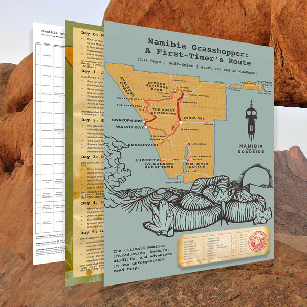 FREE Downloadable Premium Namibia Self-Drive Itinerary - Namibia Grasshopper: A First-Timer’s Route (10+ days)
